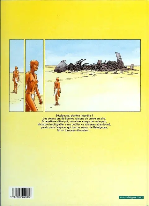 Verso de l'album Bételgeuse Tome 1 La planète