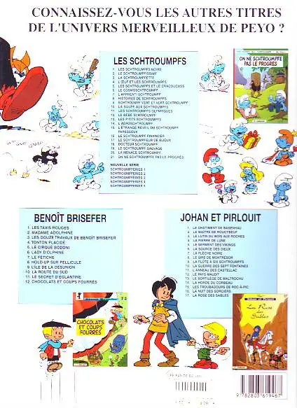Verso de l'album Schtroumpferies Tome 4