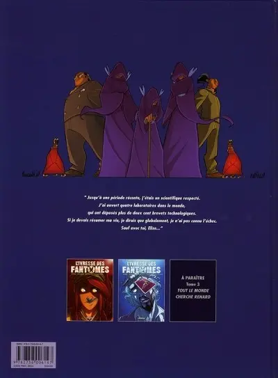Verso de l'album L'Ivresse des fantômes Tome 2 L'éminent professeur Pélias