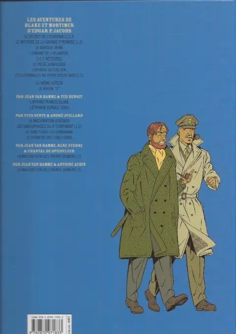 Verso de l'album Blake et Mortimer Tome 19 La Malédiction des trente deniers - Tome 1
