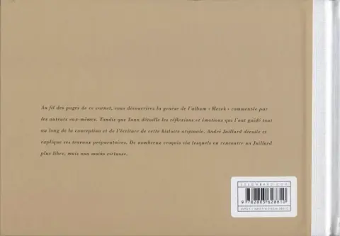 Verso de l'album Mezek Naissance d'une bande dessinée