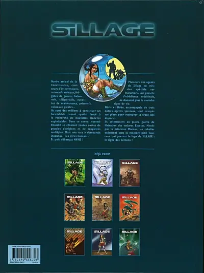 Verso de l'album Sillage Tome 4 Le signe des démons