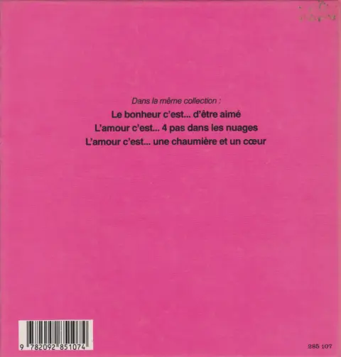 Verso de l'album Le bonheur c'est... Le bonheur c'est la vie à deux