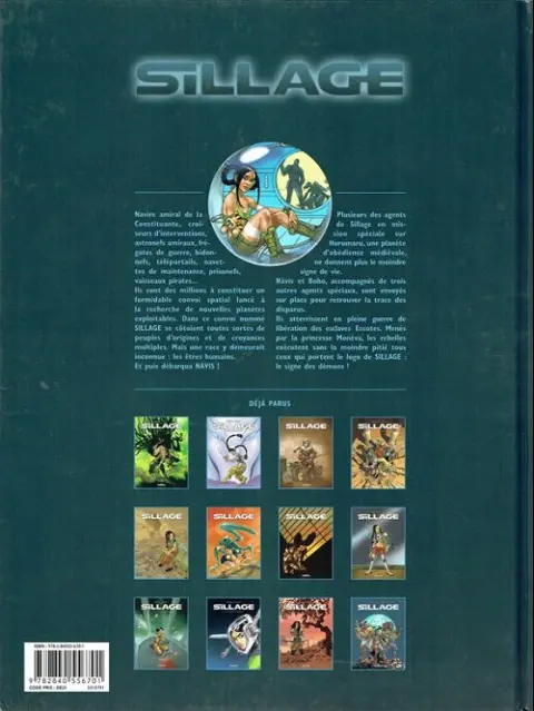 Verso de l'album Sillage Tome 4 Le signe des démons