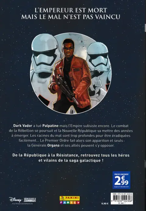 Verso de l'album Star Wars - Chroniques d'une Galaxie Lointaine Tome 6 Les Héros de la Résistance