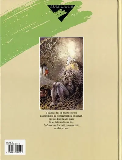 Verso de l'album Le Prince des écureuils