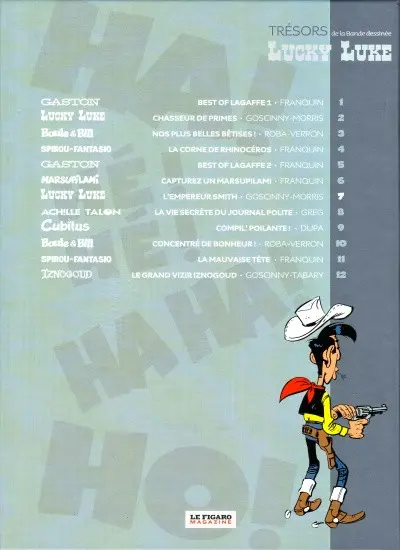 Verso de l'album Les Trésors de la bande dessinée Tome 7 Lucky Luke - L'Empereur Smith