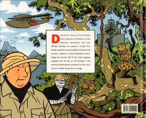 Verso de l'album Spirou par Y. Chaland Cœurs d'acier - Intégrale