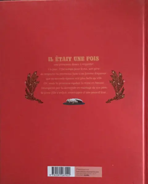 Verso de l'album Peau d'âne