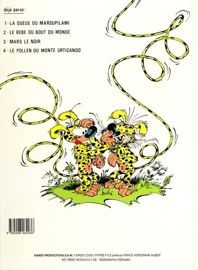 Verso de l'album Marsupilami Tome 5 Baby Prinz