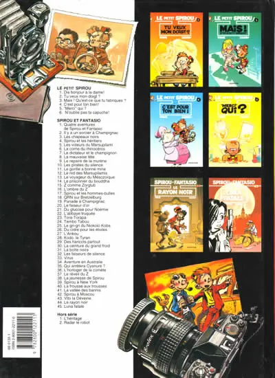 Verso de l'album Le Petit Spirou Tome 6 N'oublie pas ta capuche !