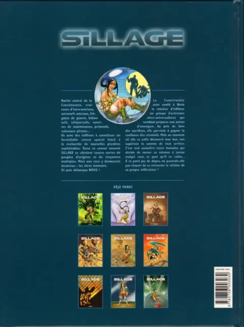 Verso de l'album Sillage Tome 9 Infiltrations