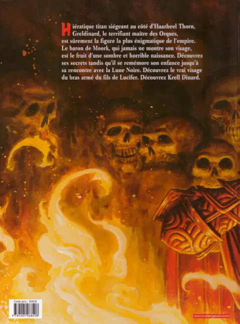 Verso de l'album Les Arcanes de la Lune Noire Tome 4 Greldinard - Première époque