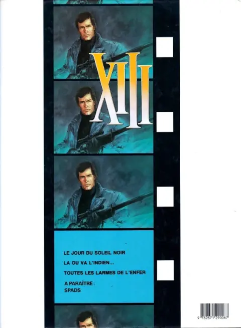 Verso de l'album XIII Tome 3 Toutes les larmes de l'enfer