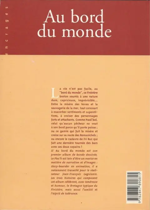 Verso de l'album Au bord du monde