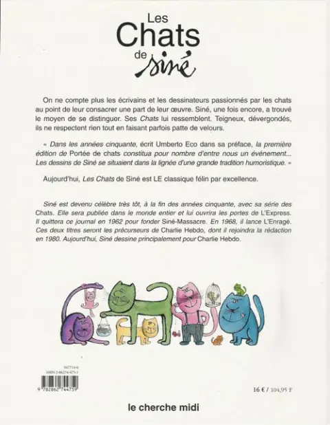 Verso de l'album Les Chats Tome 2