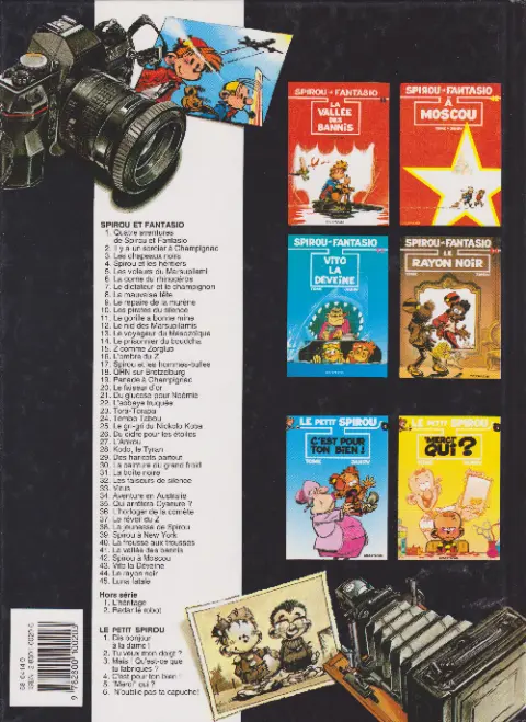Verso de l'album Spirou et Fantasio Tome 18 QRN sur Bretzelburg