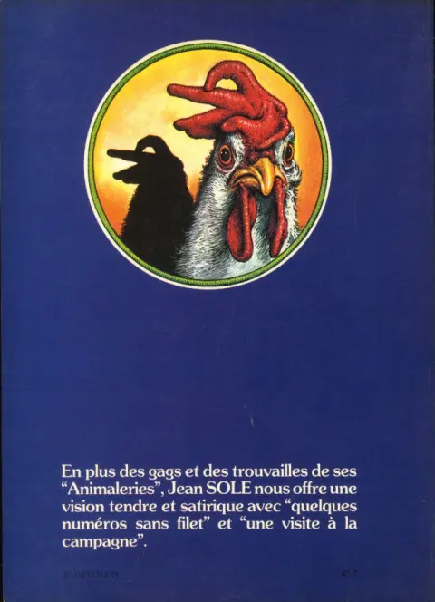 Verso de l'album Animaleries Tome 1