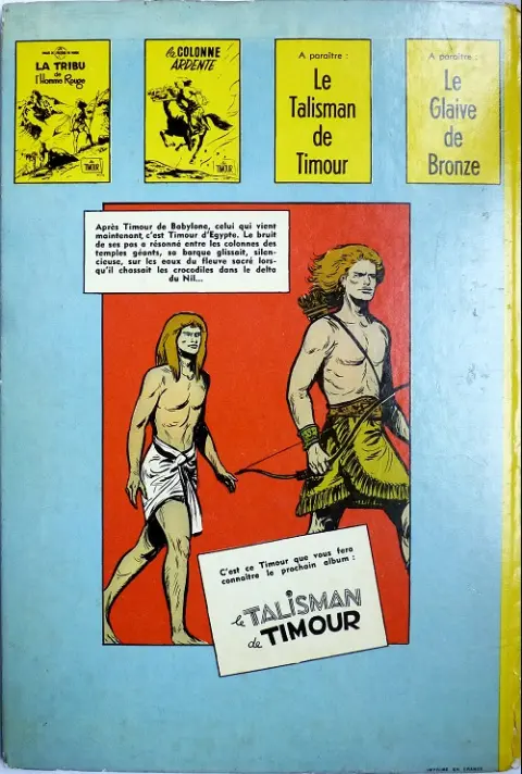 Verso de l'album Les Timour Tome 2 La colonne ardente