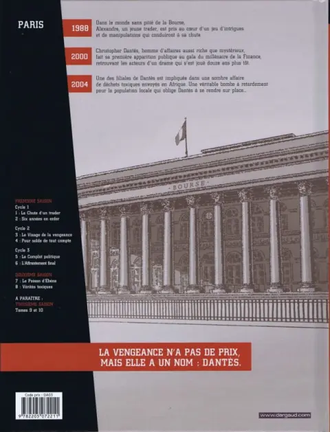 Verso de l'album Dantès Tome 8 Vérités toxiques