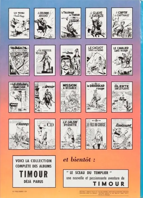 Verso de l'album Les Timour Tome 20 L'oiseau flamboyant