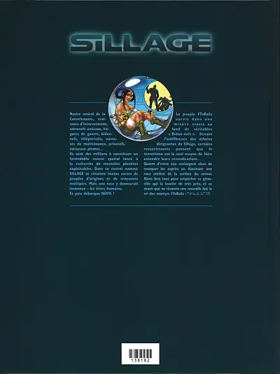 Verso de l'album Sillage Tome 5