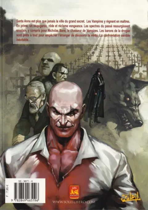Verso de l'album Claws of Darkness - Journal d'un chasseur de vampires Tome 2