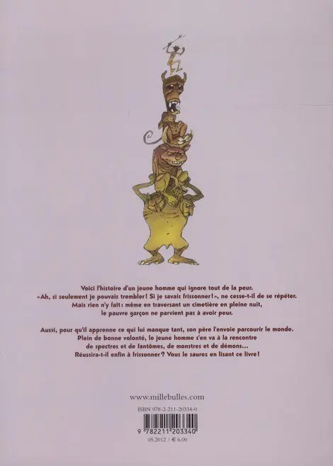 Verso de l'album Apprendre à frissonner
