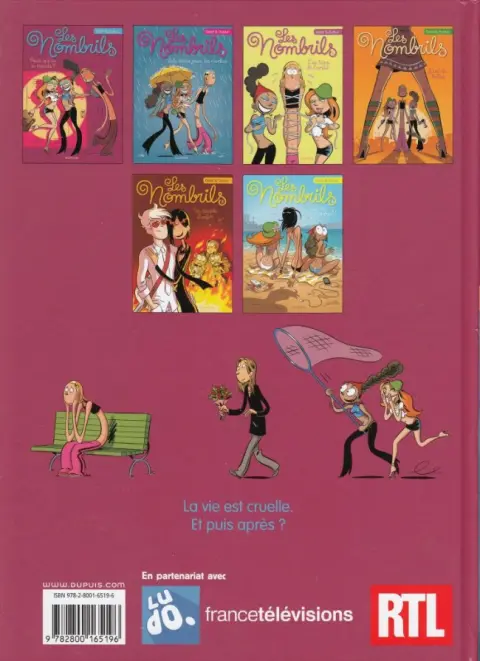 Verso de l'album Les Nombrils Tome 1 Pour qui tu te prends ?