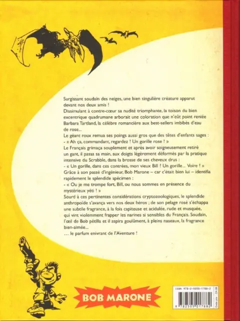 Verso de l'album Bob Marone Tome 3 Un parfum de yétis roses