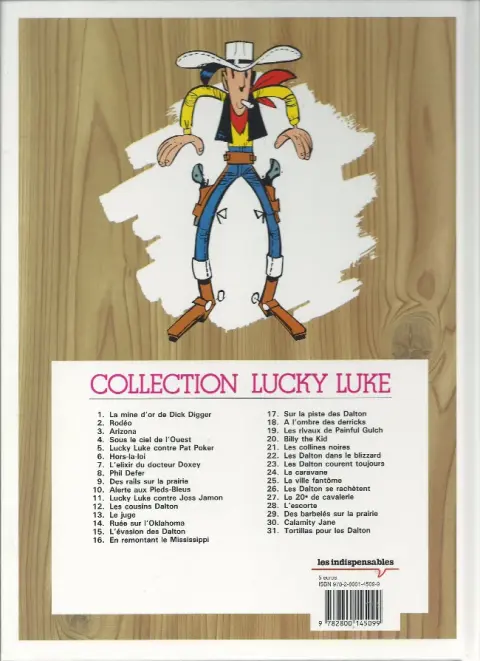 Verso de l'album Lucky Luke Tome 27 Le 20ème de cavalerie