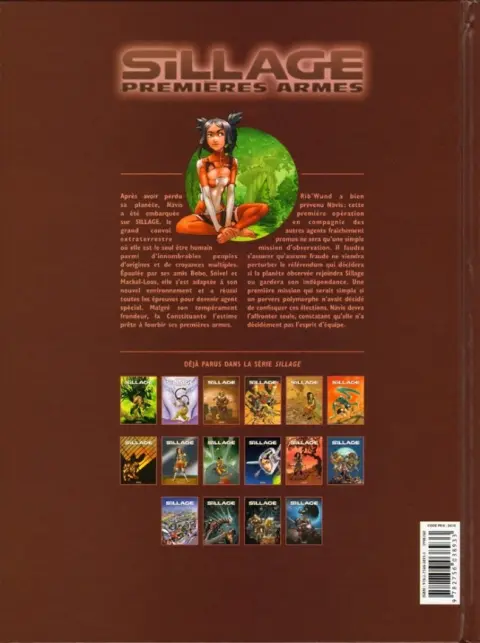 Verso de l'album Sillage Tome 1 Esprit d'équipe