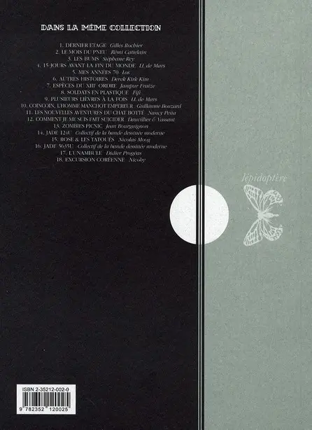 Verso de l'album L'Unambule Tome 1 Les entre-deux