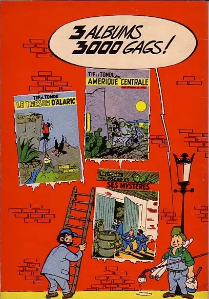 Verso de l'album Tif et Tondu Tome 4 Tif et Tondu contre la main blanche