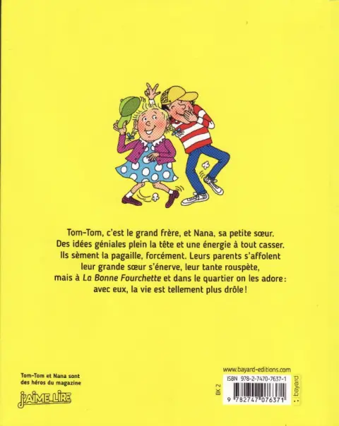Verso de l'album Tom-Tom et Nana Tome 4 Les cartables décollent