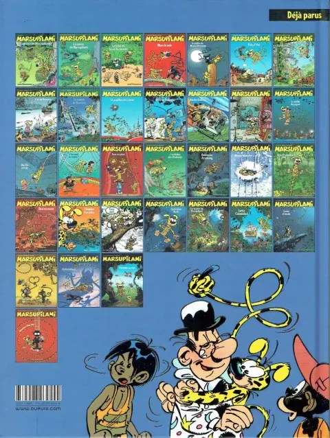 Verso de l'album Marsupilami Tome 8 Le temple de boavista