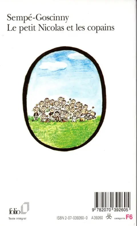 Verso de l'album Le Petit Nicolas Tome 4 Le petit Nicolas et les copains