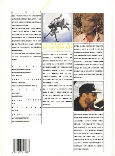 Verso de l'album La Pension du docteur Eon Tome 2