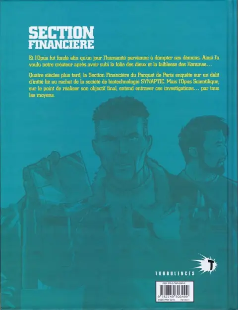 Verso de l'album Section financière Tome 2 Délit d'initié