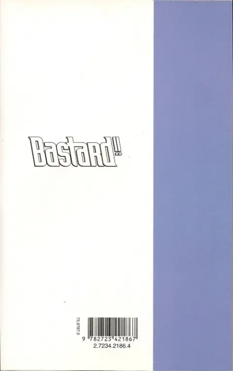 Verso de l'album Bastard !! 1 Entrée en scène