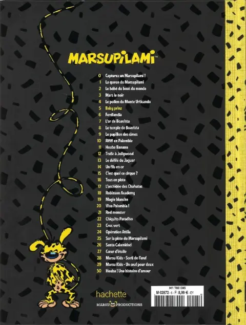 Verso de l'album Marsupilami Tome 5 Baby prinz