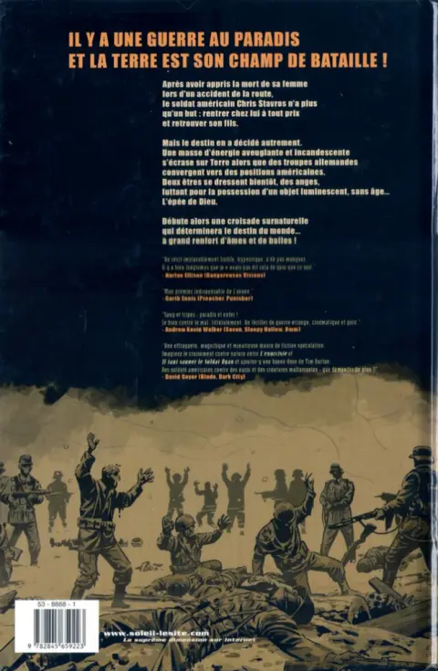 Verso de l'album Sur la terre comme au ciel Tome 1