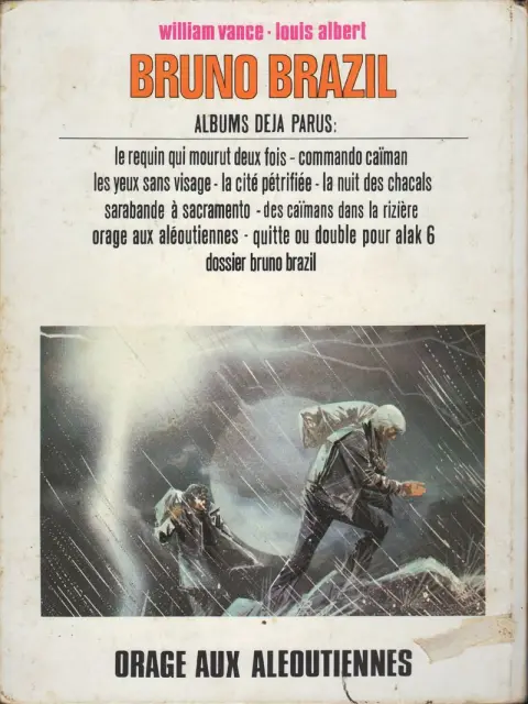 Verso de l'album Bruno Brazil Tome 8 Orage aux Aléoutiennes