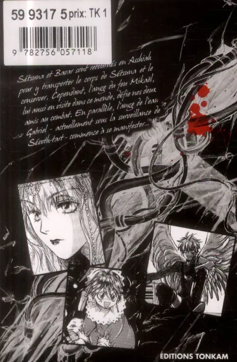 Verso de l'album Angel Sanctuary 8