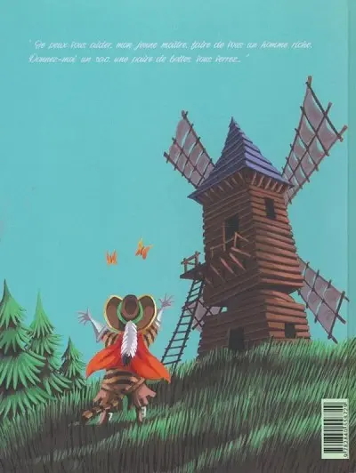 Verso de l'album Le Chat botté