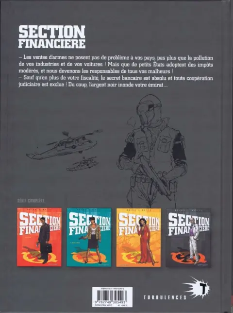 Verso de l'album Section financière Tome 4 Paradis artificiels