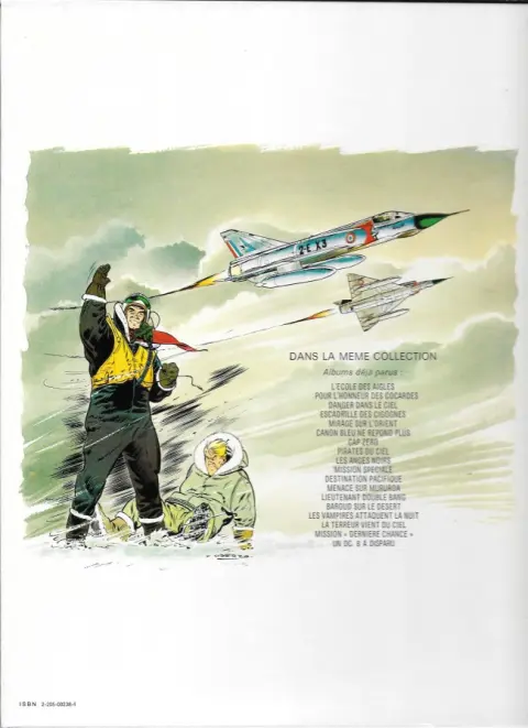Verso de l'album Tanguy et Laverdure Tome 8 Pirates du ciel
