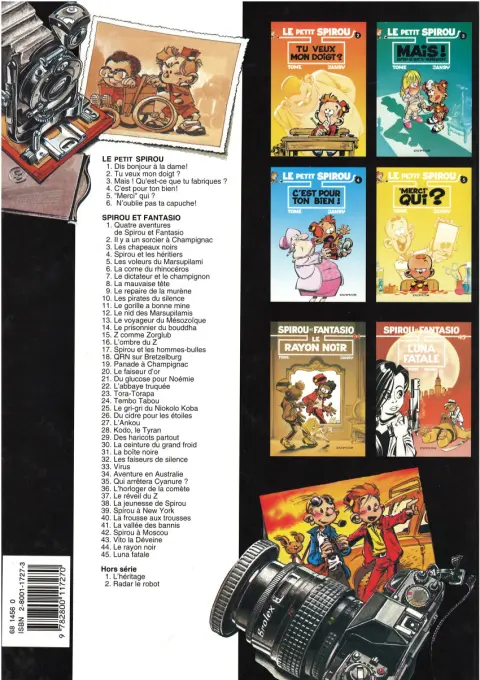 Verso de l'album Le Petit Spirou Tome 1 Dis bonjour à la dame !