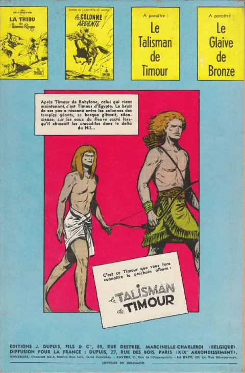 Verso de l'album Les Timour Tome 2 La colonne ardente