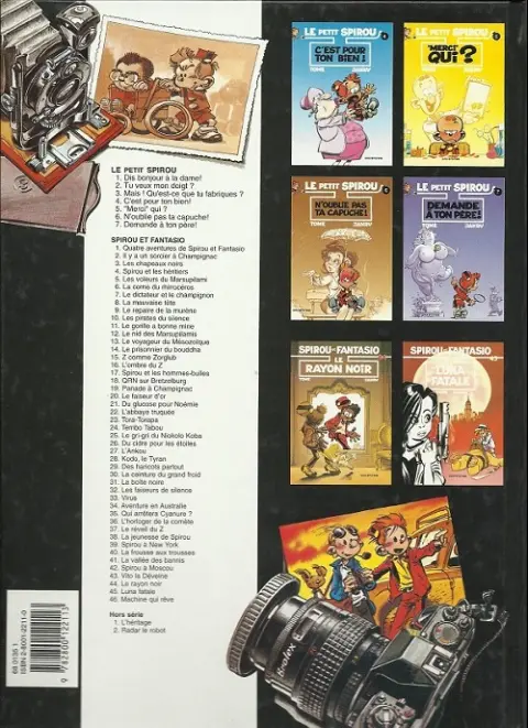 Verso de l'album Le Petit Spirou Tome 6 N'oublie pas ta capuche !